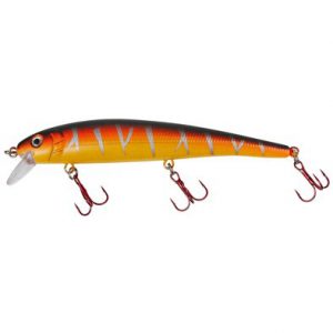 Wobbler Warbird Minnow 13cm 18g gul/orange/svart/silver stripes