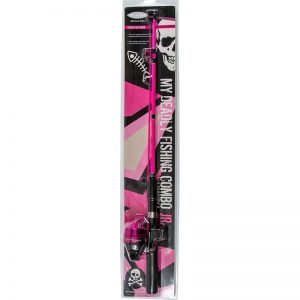 Kastspöset Fight Junior med kapslad rulle - Rosa