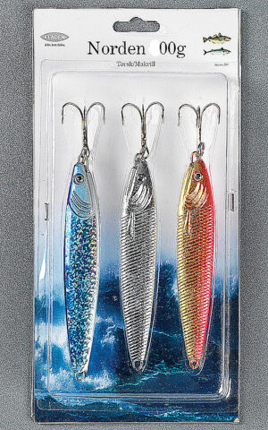 Havsfiske - 3pack pilkar Silver/blå/orange