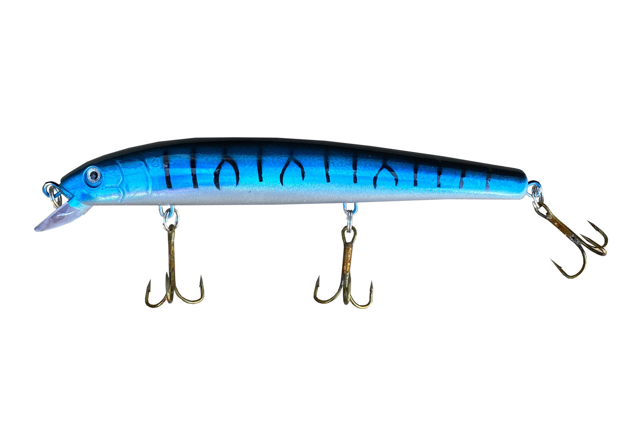 Wobbler Salmon silver/blå/svarta ränder 16cm – 33g