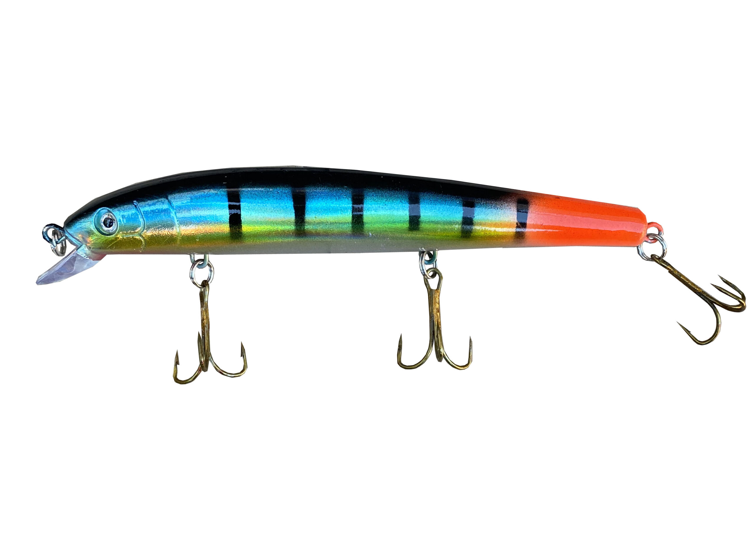 Wobbler Salmon silver/röd/blå/svarta ränder 16cm – 33g
